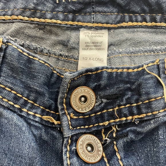 Maurices Ladies Jeans Size 1/2 Extra Long - Picture 3 of 5